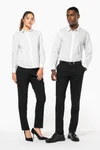 Popeline-Hemd Baumwollpolyester pflegeleicht für Damen