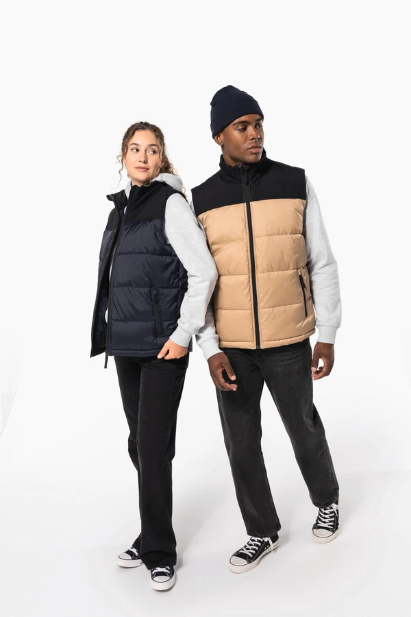 Gesteppter Unisex-Bodywarmer in zwei Farbtönen