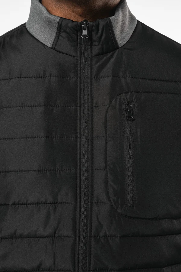 Jacke aus zwei Materialien für Herren