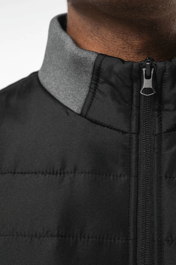 Jacke aus zwei Materialien für Herren