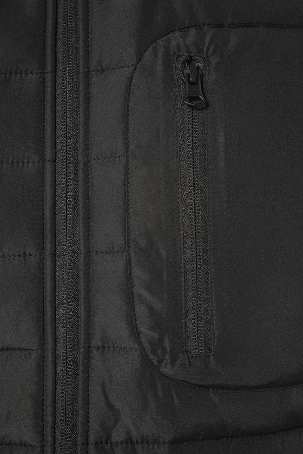 Jacke aus zwei Materialien für Herren
