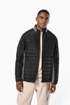Jacke aus zwei Materialien für Herren