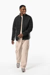 Jacke aus zwei Materialien für Herren