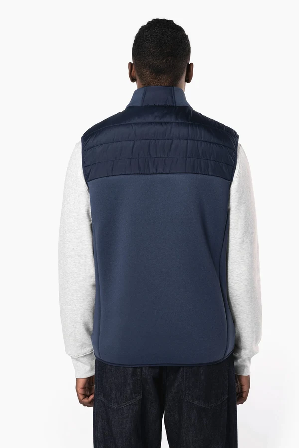 Bodywarmer aus zwei Materialien für Herren