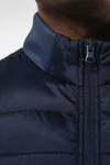 Bodywarmer aus zwei Materialien für Herren