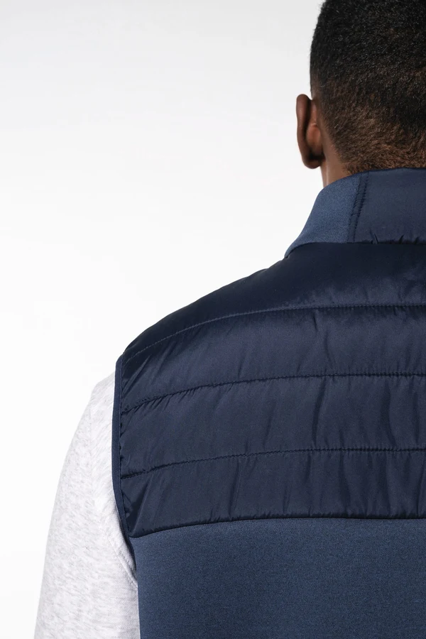 Bodywarmer aus zwei Materialien für Herren