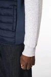 Bodywarmer aus zwei Materialien für Herren