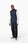 Bodywarmer aus zwei Materialien für Herren
