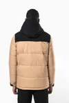 Unisex Steppparka mit Kapuze in zwei Farbtönen