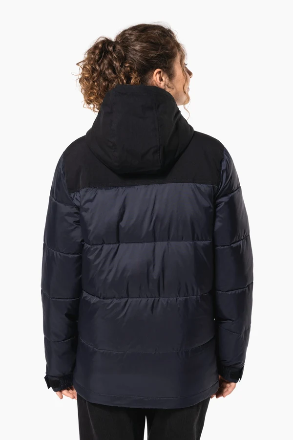 Unisex Steppparka mit Kapuze in zwei Farbtönen