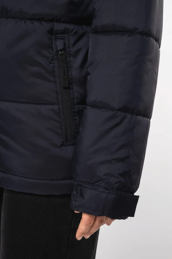 Unisex Steppparka mit Kapuze in zwei Farbtönen