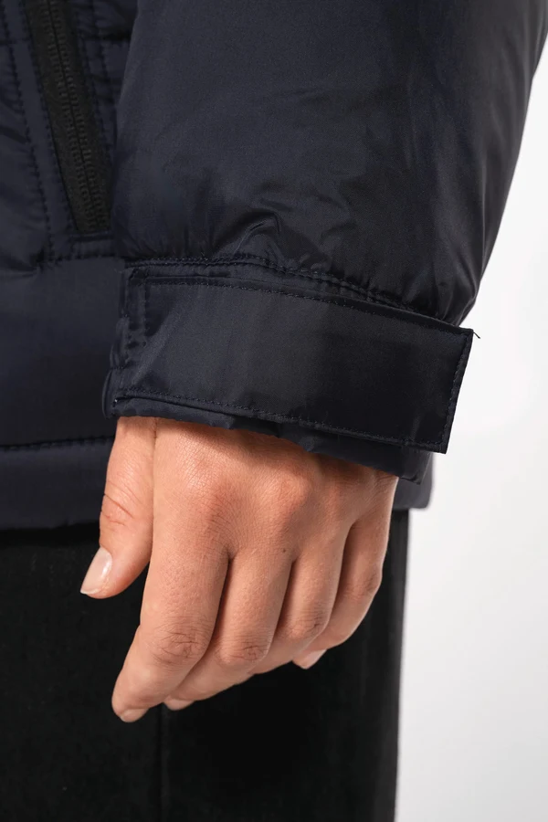 Unisex Steppparka mit Kapuze in zwei Farbtönen