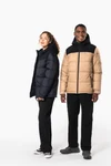 Unisex Steppparka mit Kapuze in zwei Farbtönen