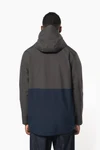Wasserdichter 3-in-1-Unisex-Parka mit zweifarbiger Kapuze