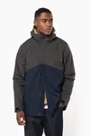 Wasserdichter 3-in-1-Unisex-Parka mit zweifarbiger Kapuze