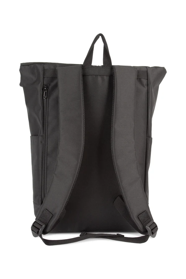 Lässiger Rucksack mit Roll-Top Black
