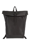 Lässiger Rucksack mit Roll-Top Black
