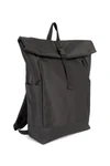 Lässiger Rucksack mit Roll-Top Black