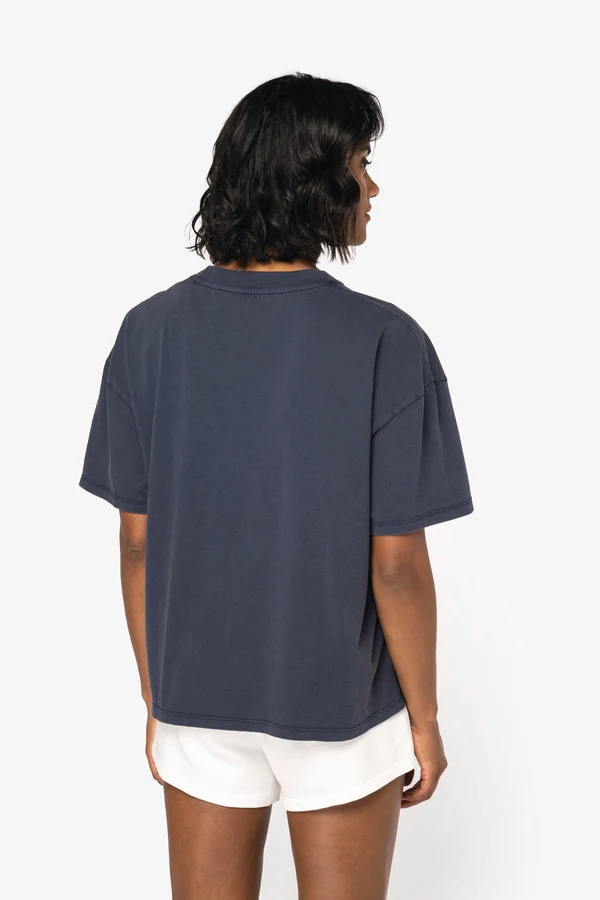 Ausgewaschenes umweltfreundliches Oversize-T-Shirt für Damen