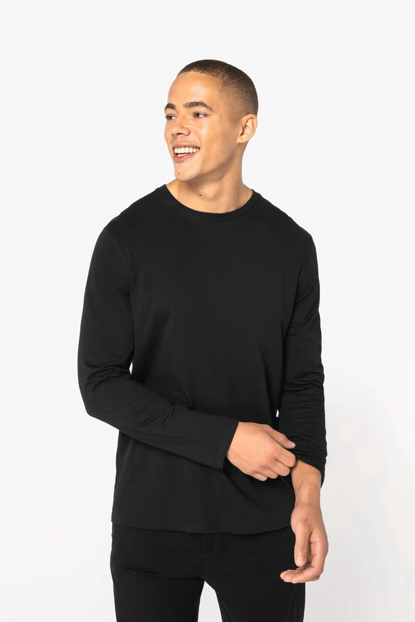 Umweltfreundliches Unisex-T-Shirt mit langen Ärmeln