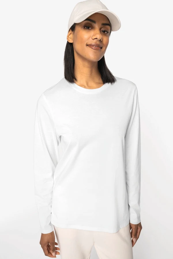 Umweltfreundliches Unisex-T-Shirt mit langen Ärmeln