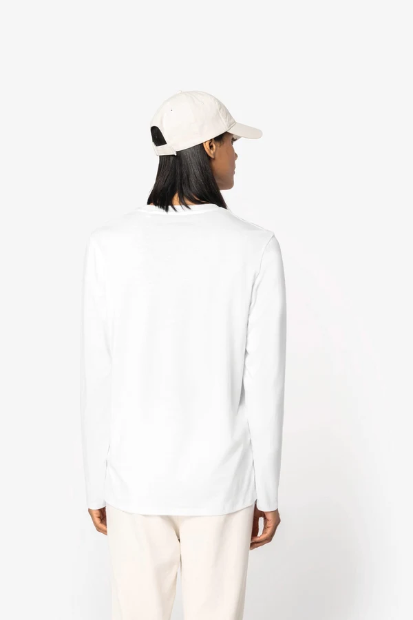 Umweltfreundliches Unisex-T-Shirt mit langen Ärmeln