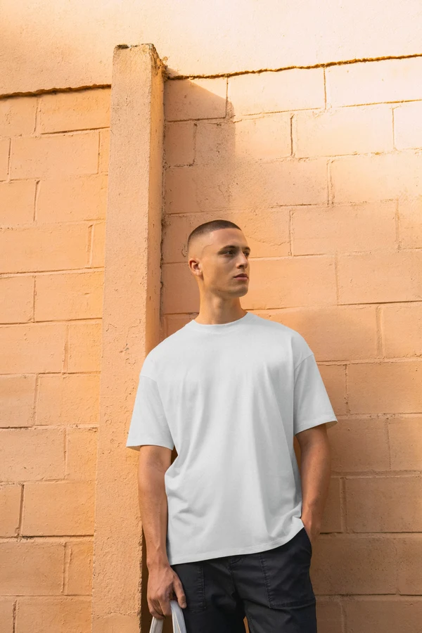 Umweltfreundliches Oversize Herren-T-Shirt