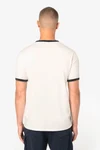 Umweltfreundliches Ringer-T-Shirt mit kontrastierenden Kanten und verwaschenem Effekt für Herren