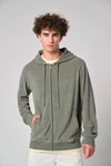 Umweltfreundliches Kapuzensweatshirt aus Frottee mit Reißverschluss für Herren