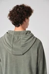 Umweltfreundliches Kapuzensweatshirt aus Frottee mit Reißverschluss für Herren
