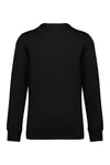 Umweltfreundliches Unisex Sweatshirt mit Rundhalsausschnitt und hängenden Schultern aus French Terry Black
