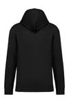 Umweltfreundliches Unisex Kapuzen-Sweatshirt mit hängenden Schultern aus gebürstetem Molton Black