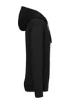Umweltfreundliches Unisex Kapuzen-Sweatshirt mit hängenden Schultern aus gebürstetem Molton Black