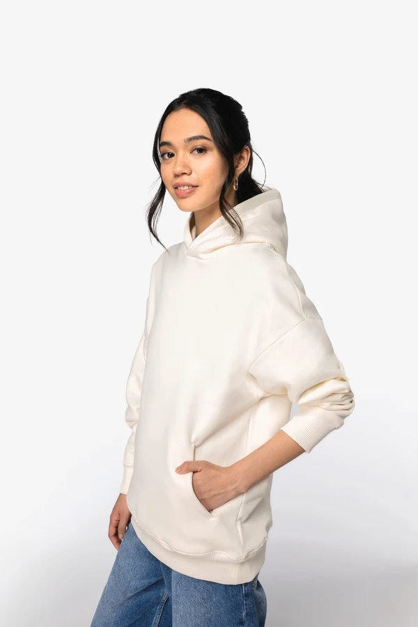 Umweltfreundliches Oversize Unisex-Kapuzensweatshirt