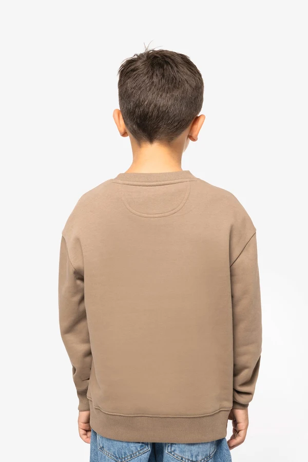Umweltfreundliches Oversize Sweatshirt mit Rundhalsausschnitt für Kinder