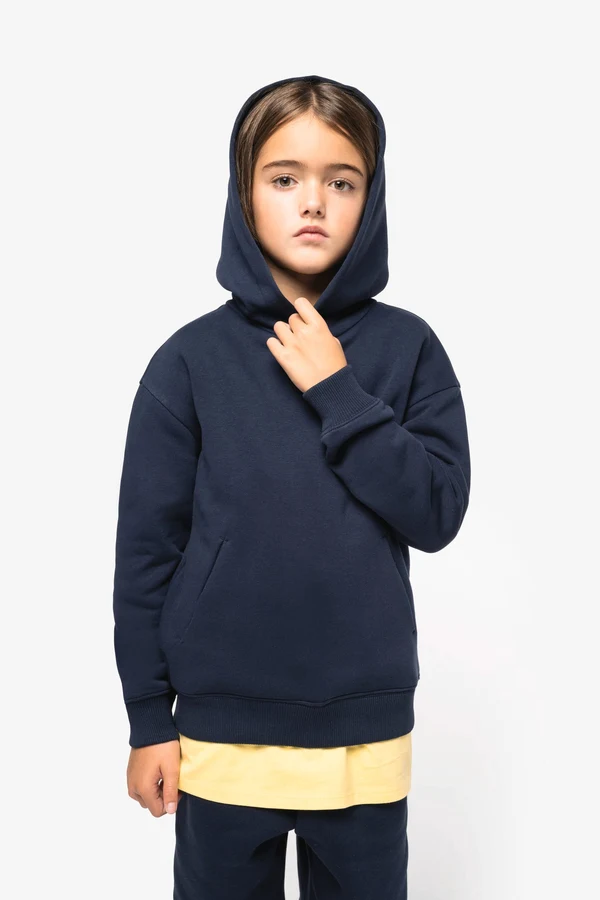 Umweltfreundliches Oversize Kapuzensweatshirt für Kinder