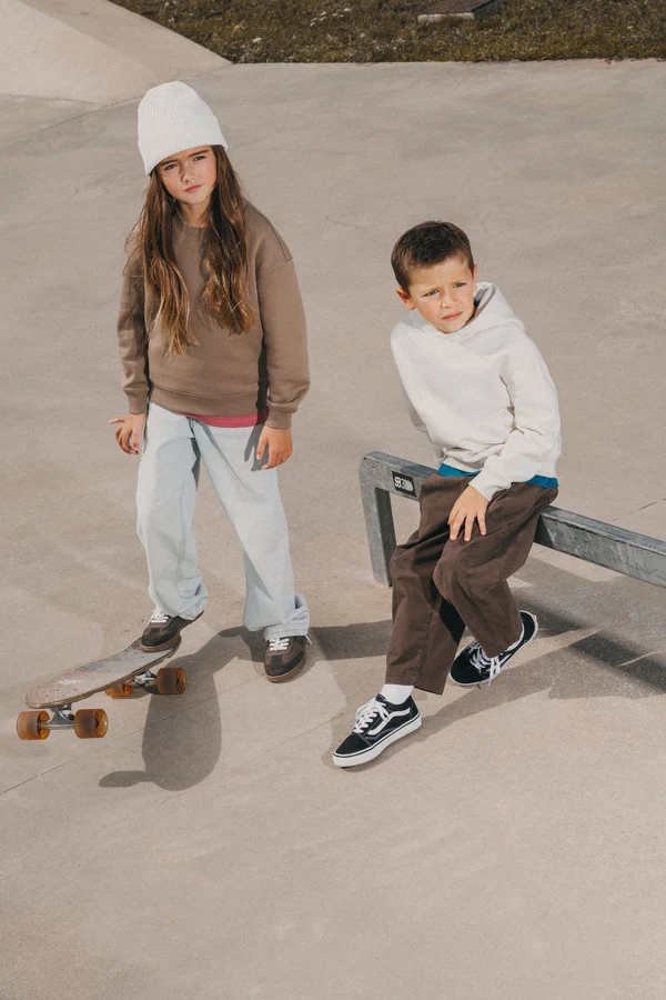 Umweltfreundliches Oversize Kapuzensweatshirt für Kinder