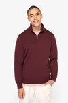Umweltfreundliches Sweatshirt mit Stehkragen und Reißverschluss für Herren