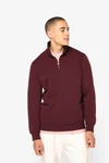 Umweltfreundliches Sweatshirt mit Stehkragen und Reißverschluss für Herren