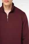 Umweltfreundliches Sweatshirt mit Stehkragen und Reißverschluss für Herren