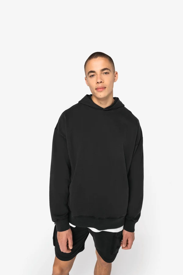 Ausgewaschenes umweltfreundliches Oversize Unisex-Kapuzensweatshirt