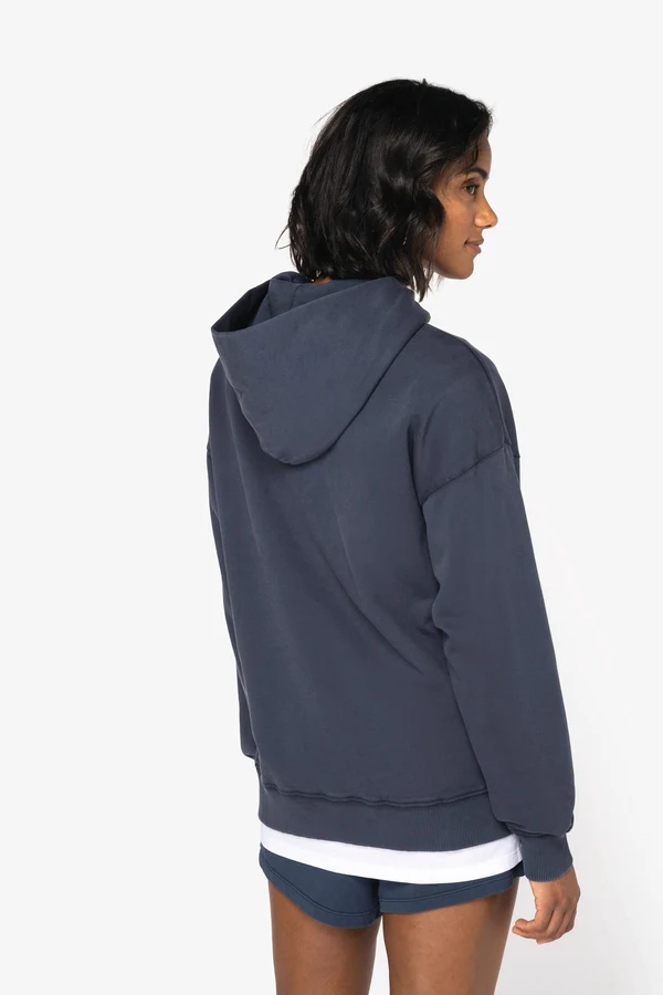 Ausgewaschenes umweltfreundliches Oversize Unisex-Kapuzensweatshirt