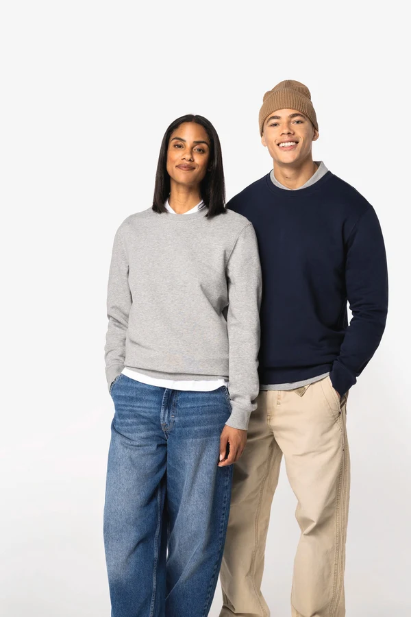 Umweltfreundliches Unisex-Sweatshirt mit Rundhalsausschnitt