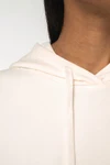 Umweltfreundliches Damen-Sweatshirt mit Kapuze, ärmellos und weit aus French Terry