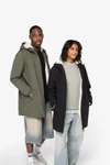 Umweltfreundliche Vollständige wasserdichte und gefütterte Sherpa Unisex-Jacke