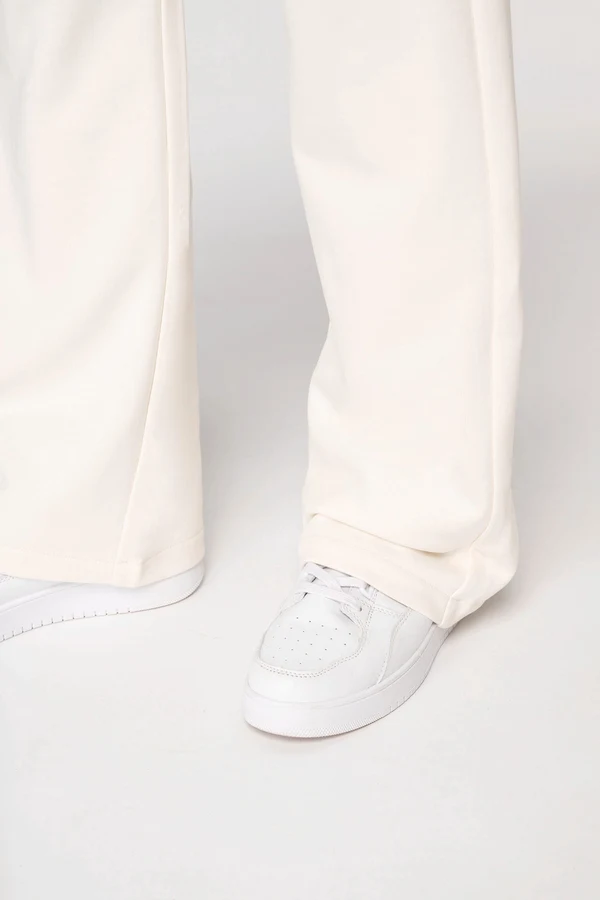 Umweltfreundliche weite Jogginghose aus French Terry für Damen
