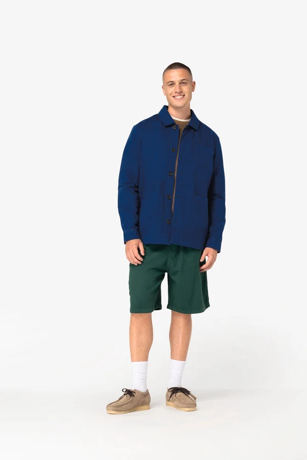 Gewaschene nachhaltige Unisex-Workerjacke