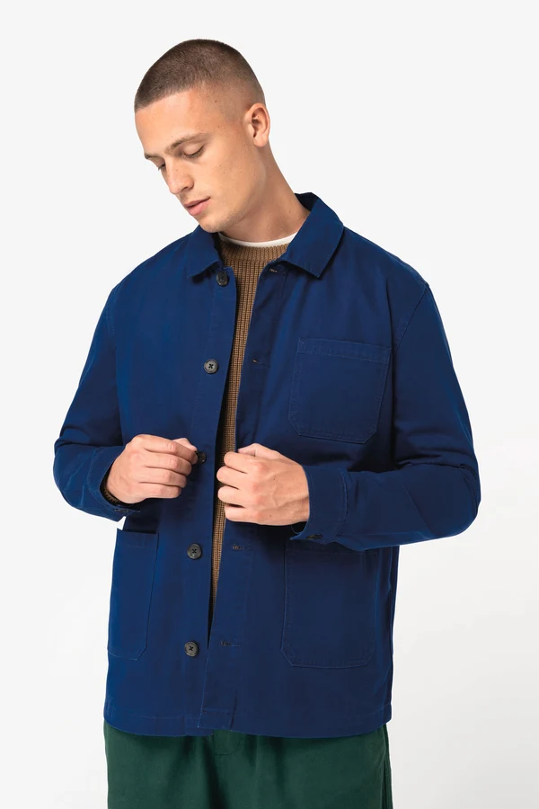 Gewaschene nachhaltige Unisex-Workerjacke