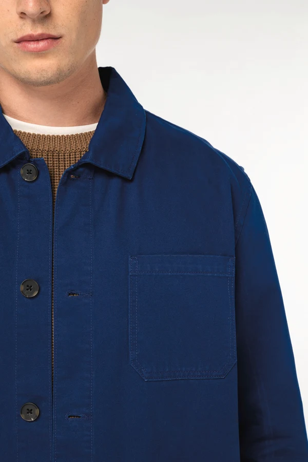 Gewaschene nachhaltige Unisex-Workerjacke