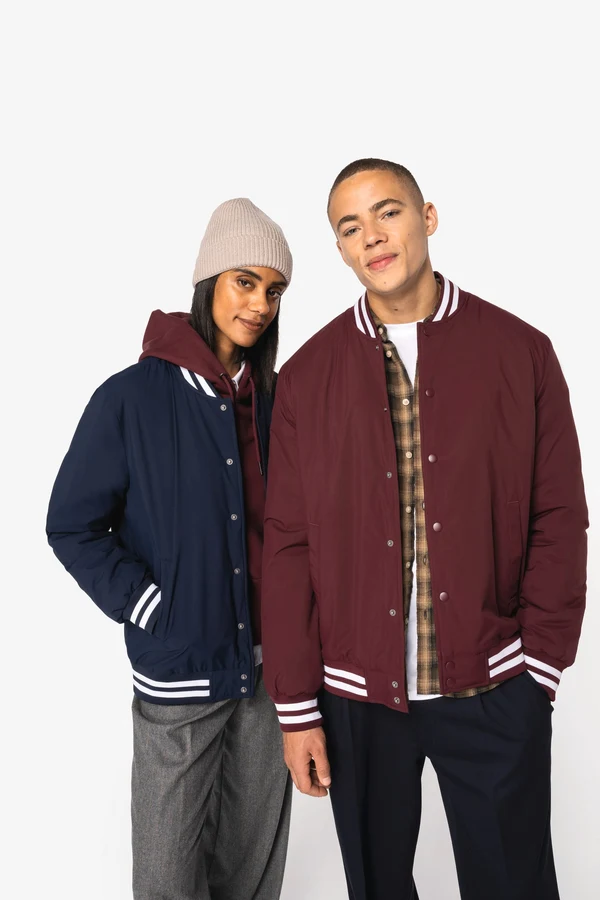 Umweltfreundliche wattierte Unisex-Teddyjacke